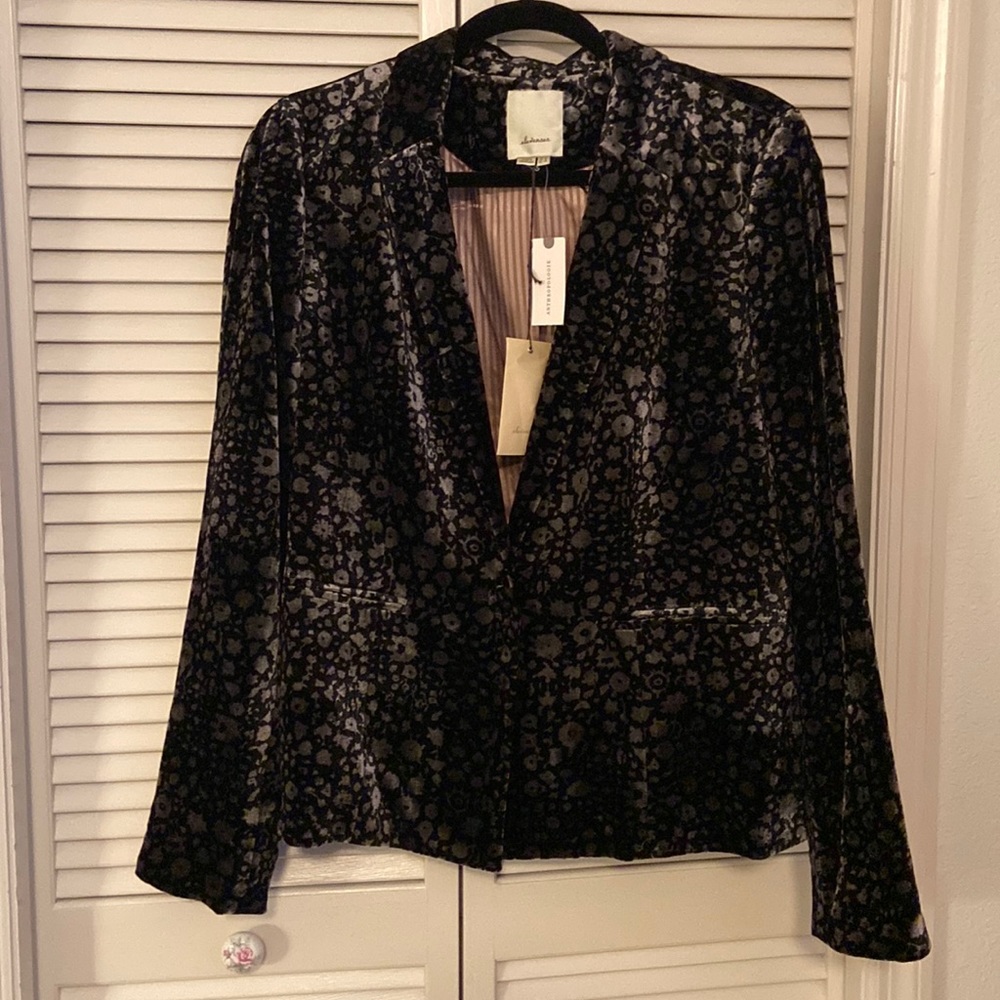 Anthropologie Velvet Blazer